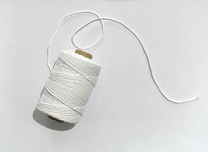 Suwidhaa Brand Candle Making Thread , Premium Candle Wick Cotton Thread , Candle Thread roll of 100 Gram Each , DIY Candle Making Thread , White Color , Candle Making Wick Thread , Candle thread for long Burn