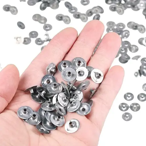 Premium Candle Making Sustainer, Wick sustainers , Wick tabs , Base for DIY Candle Making Wick Holder, Candle Raw Material , 4 mm Diameter Wick Sustainer , Candle Making Accessories , Candle making supplies